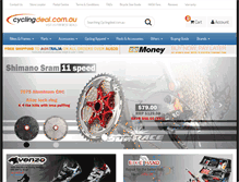 Tablet Screenshot of cyclingdeal.com.au